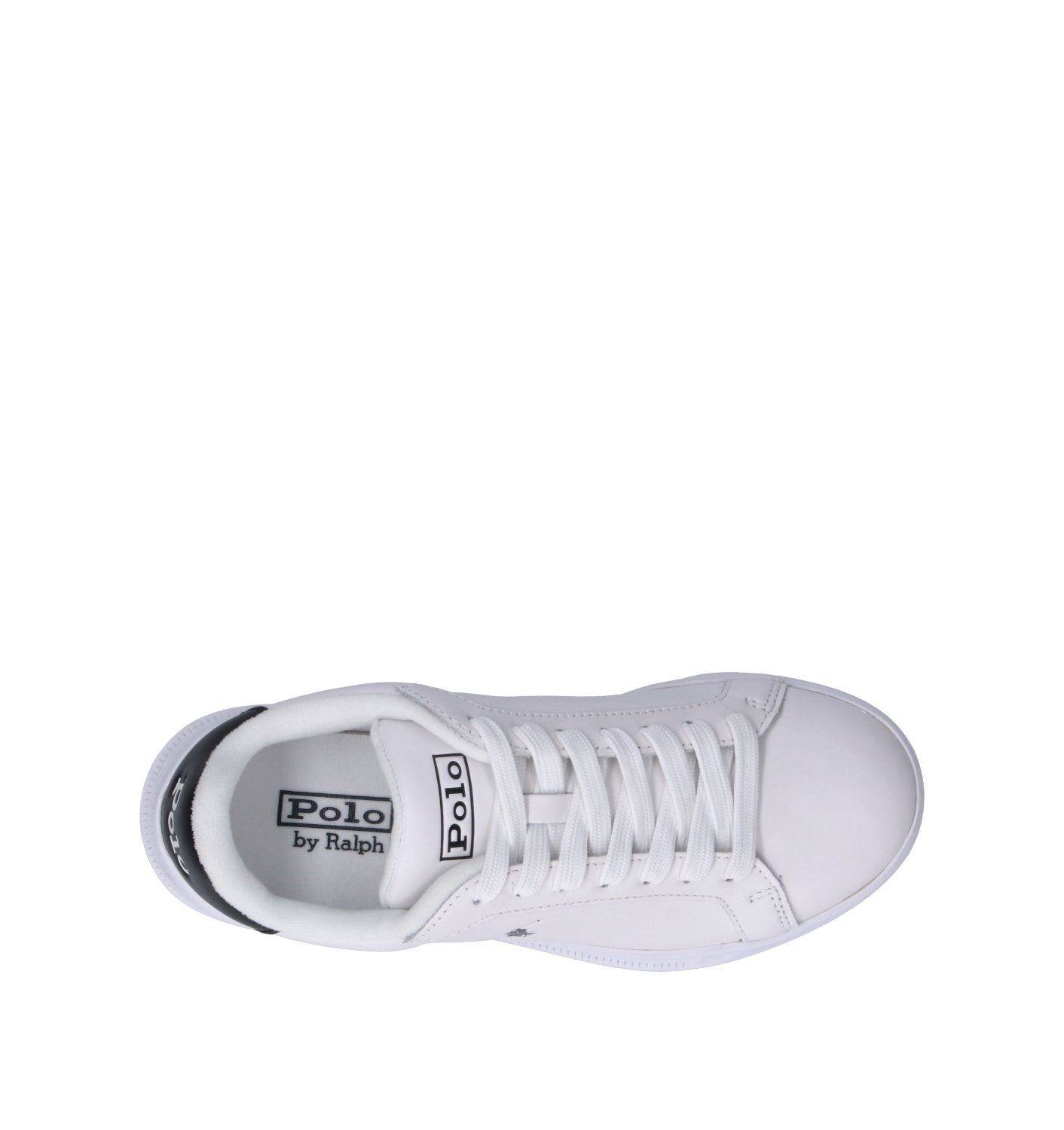 POLO RALPH LAUREN Sneaker donna bianca/nera in pelle