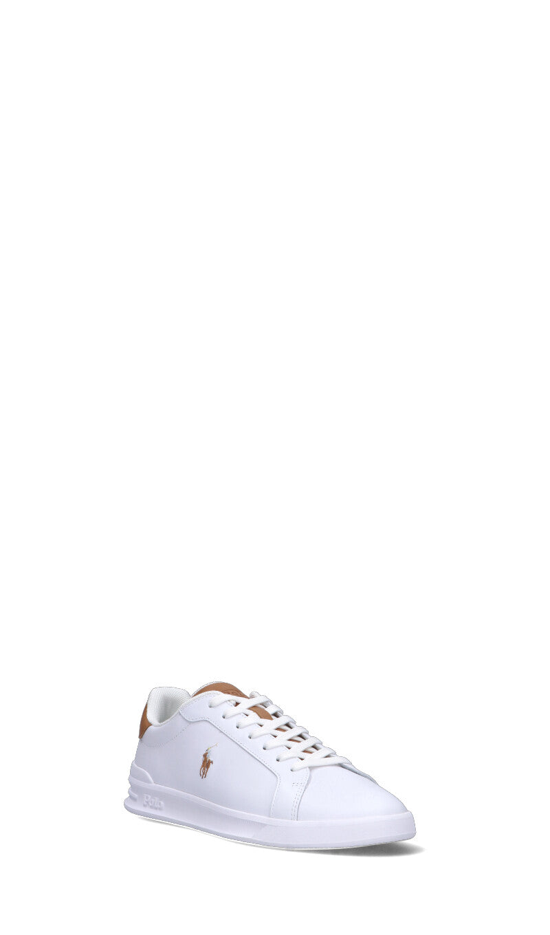 POLO SPORT Sneaker uomo bianca in pelle