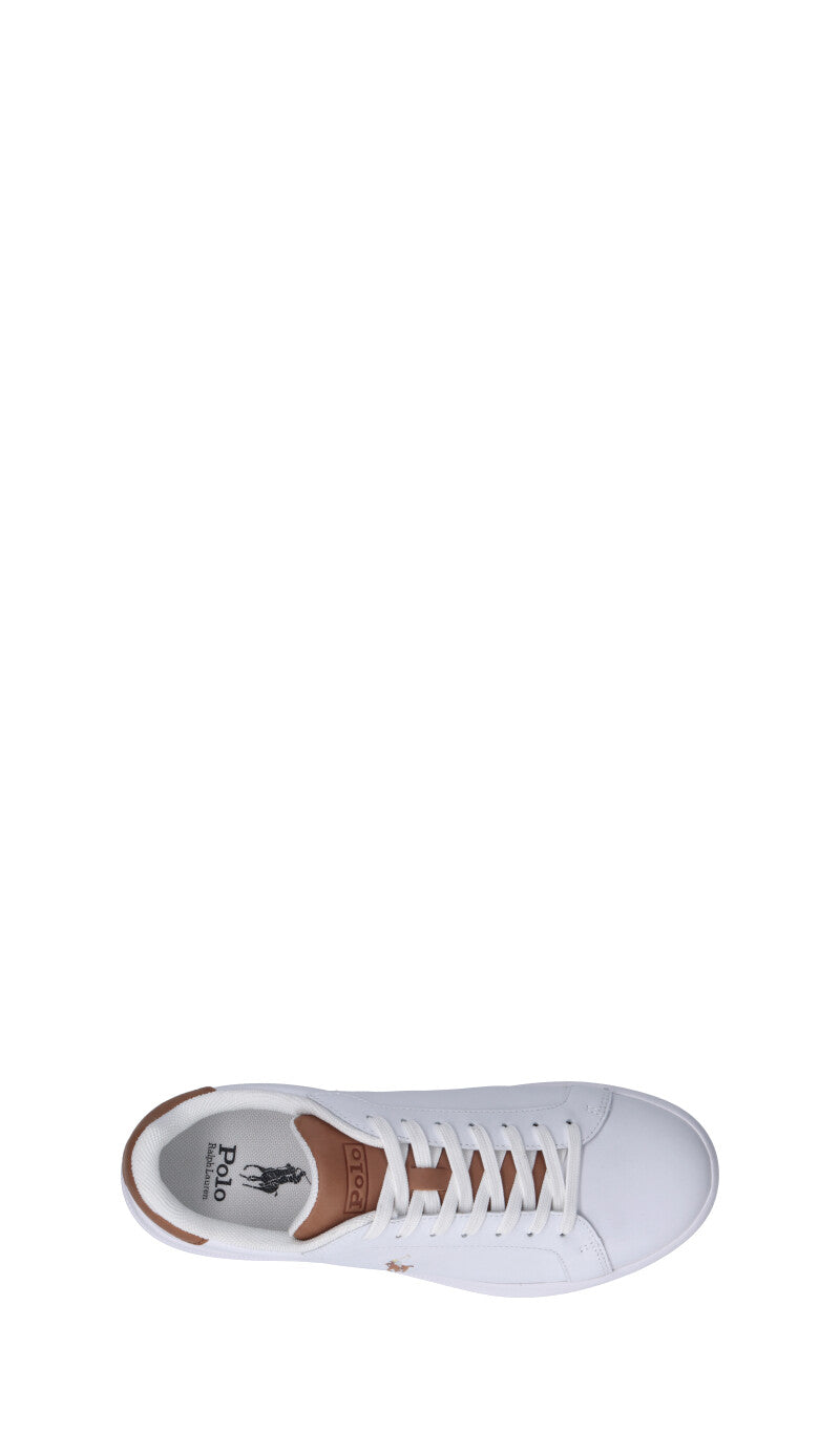 POLO SPORT Sneaker uomo bianca in pelle