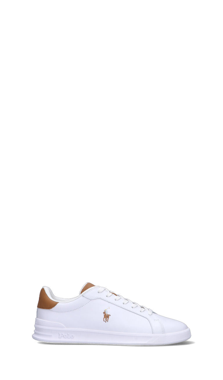 POLO SPORT Sneaker uomo bianca in pelle