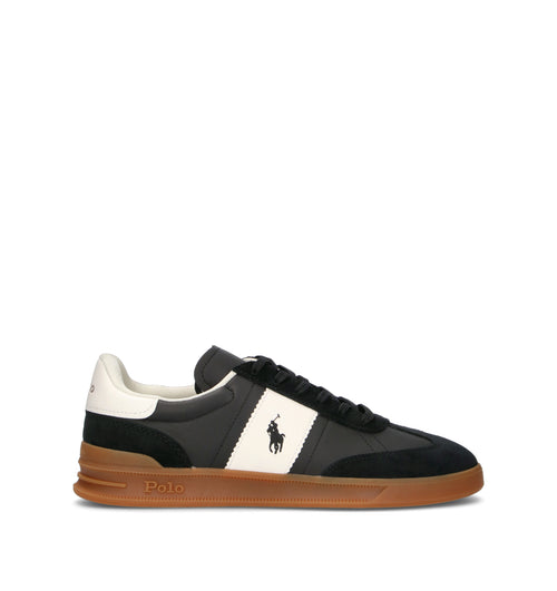 POLO SPORT Sneaker donna nera in pelle