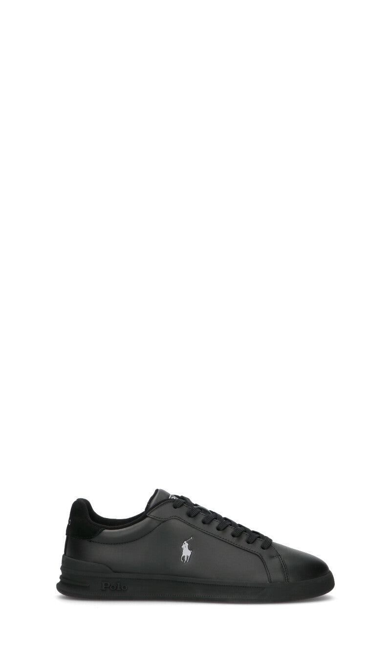 POLO SPORT Sneaker uomo nera in pelle