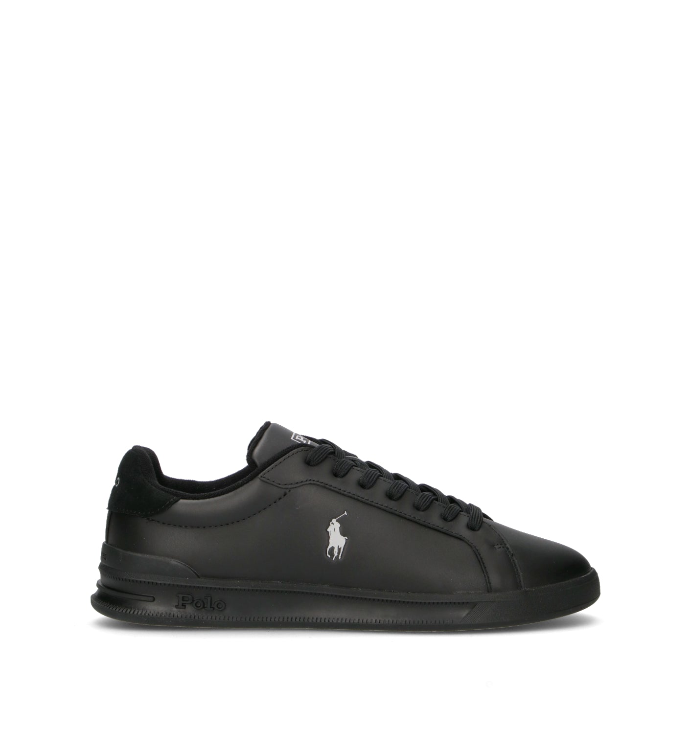POLO SPORT Sneaker uomo nera in pelle