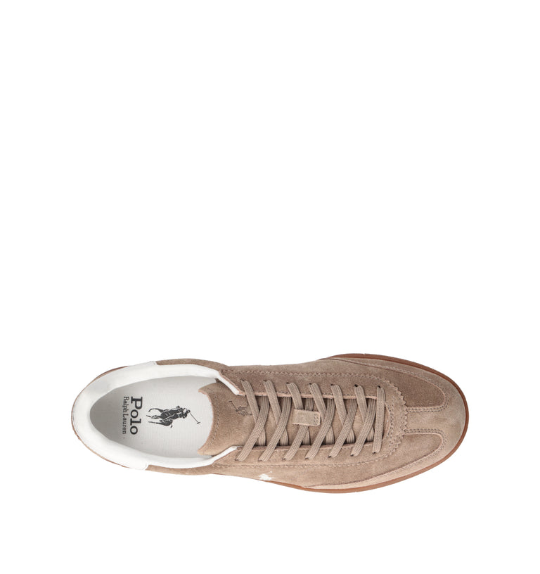 RALPH LAUREN Sneaker uomo taupe in suede