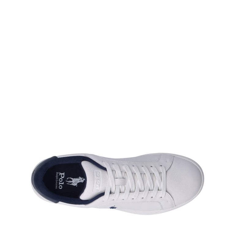 POLO SPORT Sneaker uomo bianca in pelle