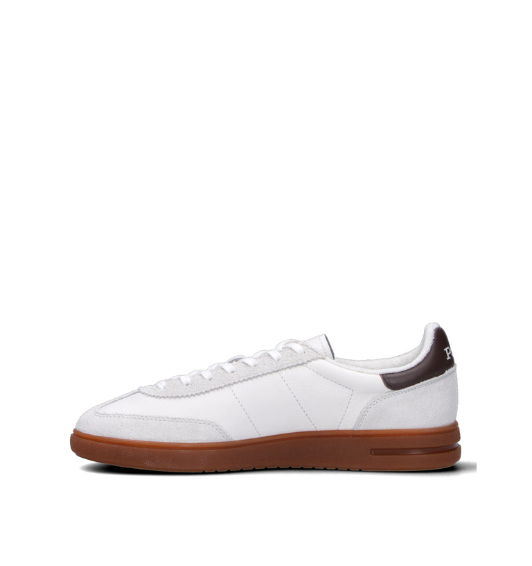 POLO SPORT Sneaker uomo bianca in pelle