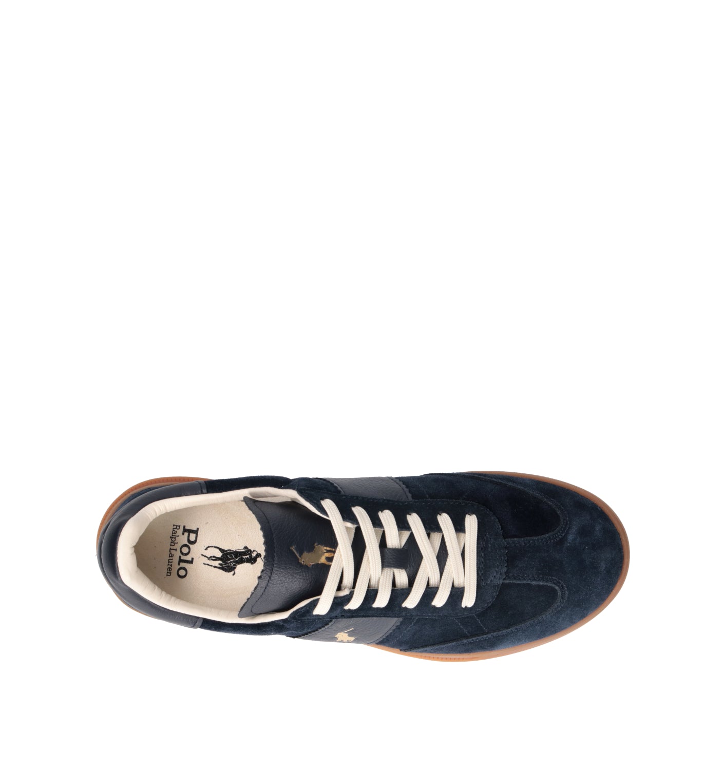 POLO SPORT Sneaker donna blu in suede