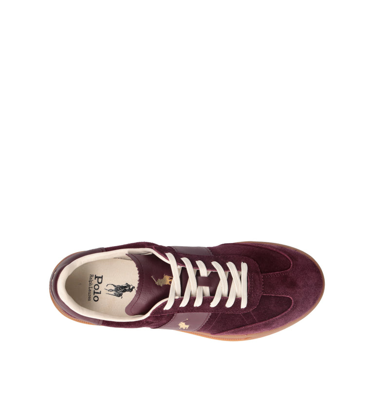 POLO SPORT Sneaker uomo bordeaux in suede