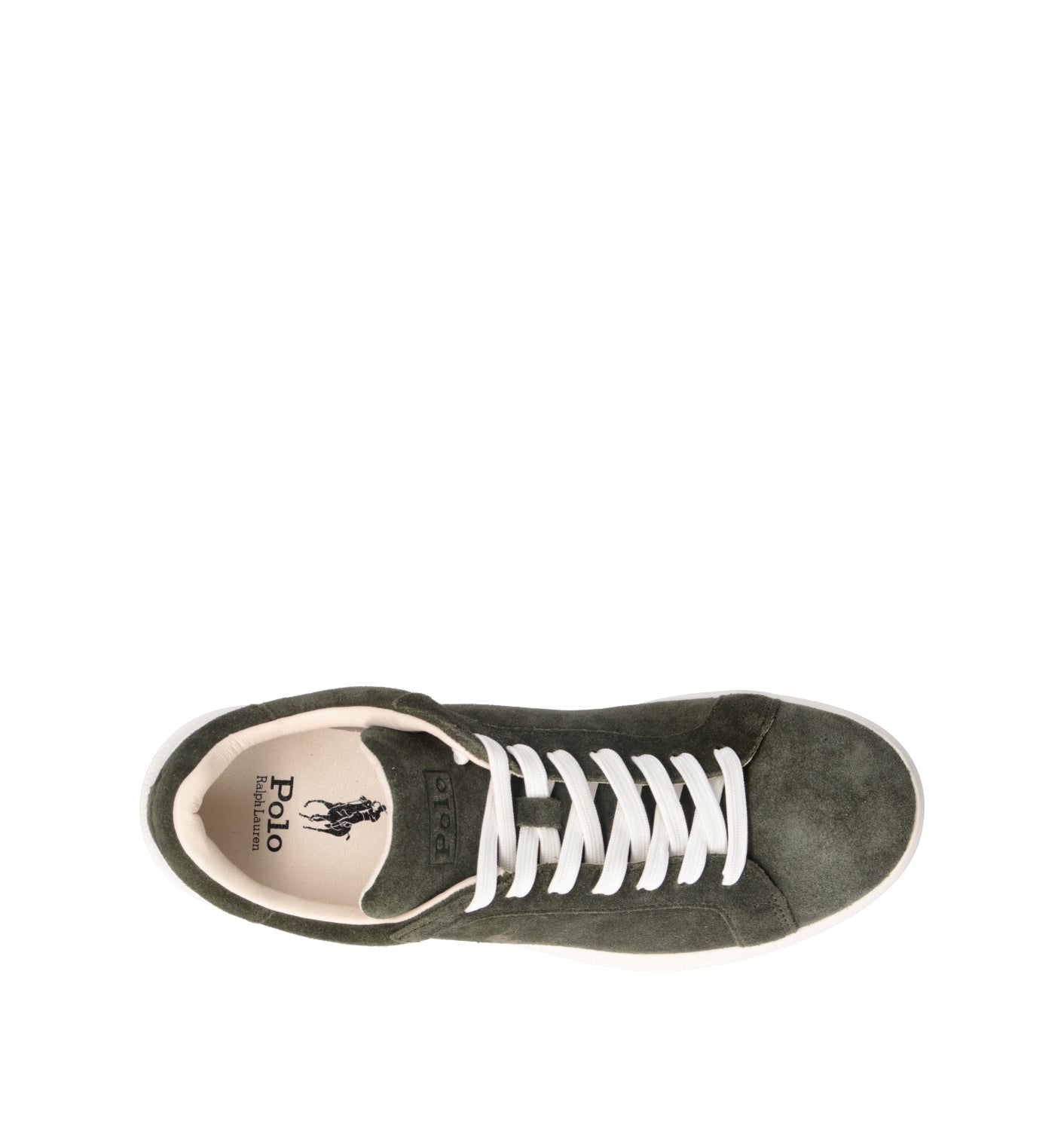 POLO SPORT Sneaker uomo verde in suede