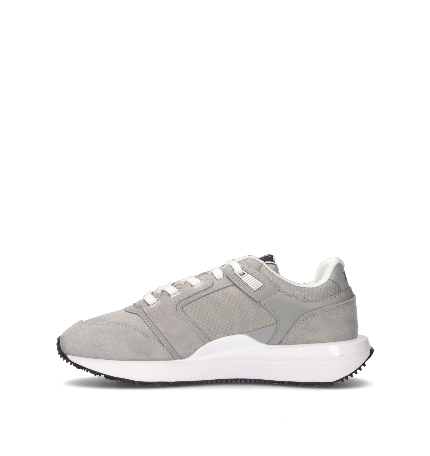 POLO SPORT Sneaker uomo grigia in suede
