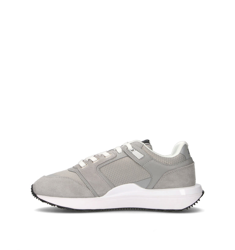 POLO SPORT Sneaker uomo grigia in suede