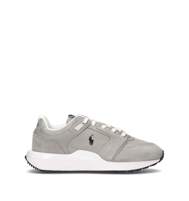 POLO SPORT Sneaker uomo grigia in suede