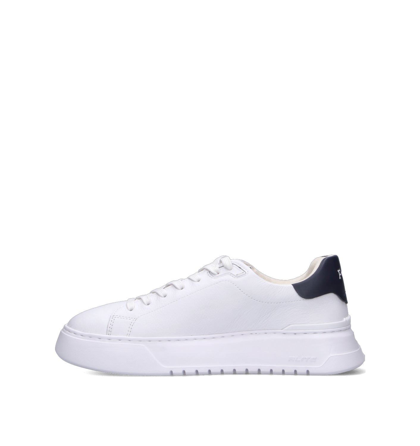 POLO SPORT Sneaker uomo bianca/blu in pelle