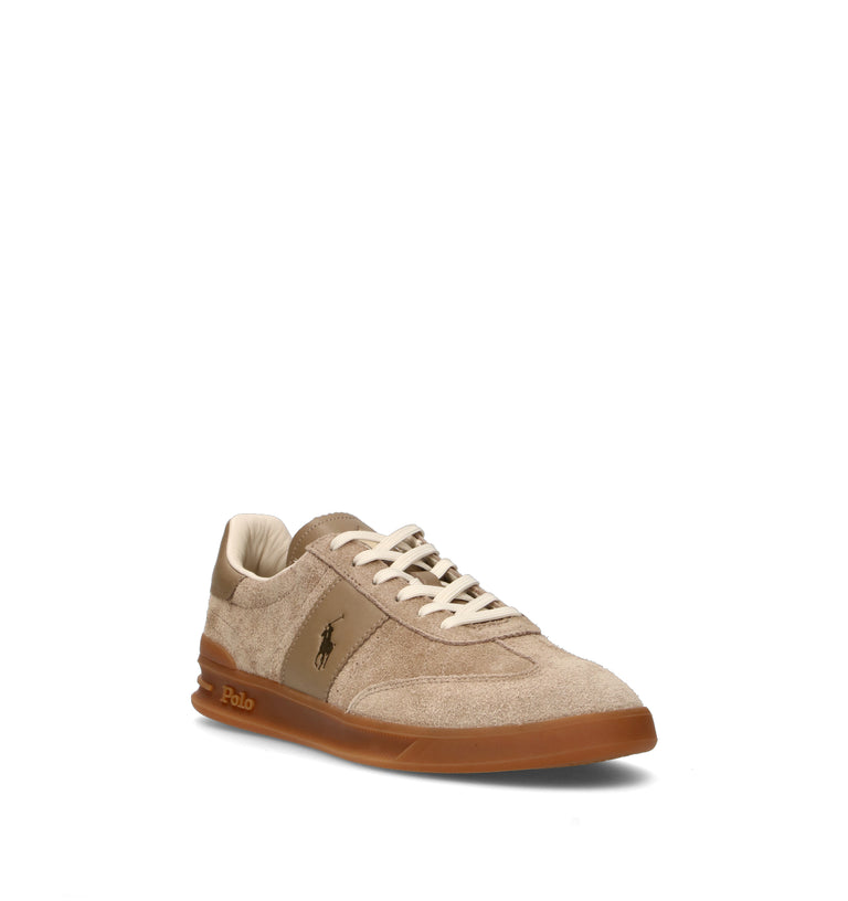 POLO SPORT Sneaker donna marrone in suede