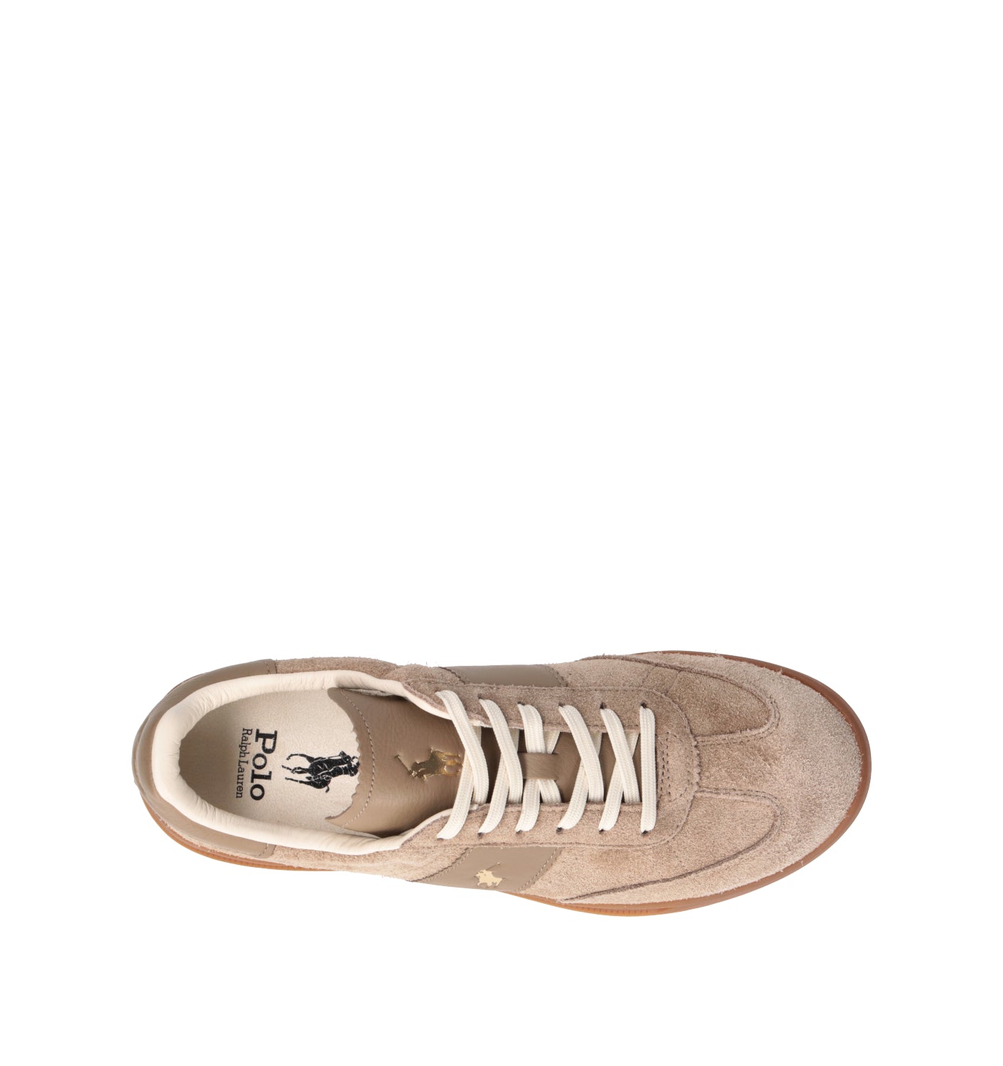 POLO SPORT Sneaker donna marrone in suede