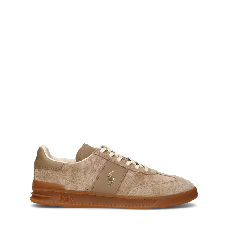 POLO SPORT Sneaker donna marrone in suede