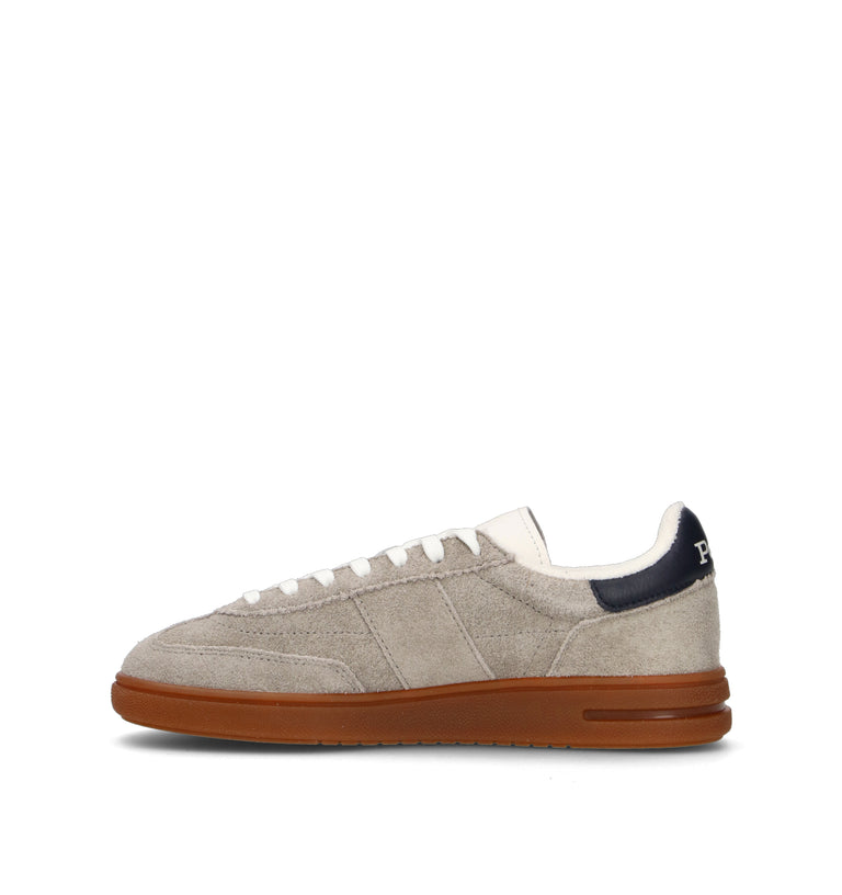 RALPH LAUREN Sneaker donna grigia in suede