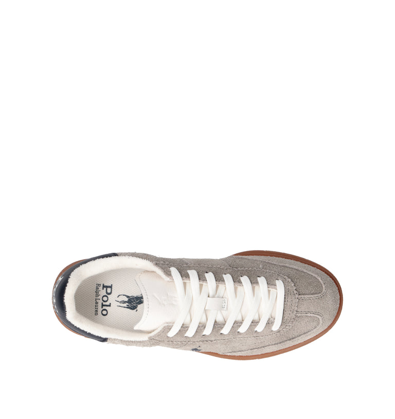 RALPH LAUREN Sneaker donna grigia in suede
