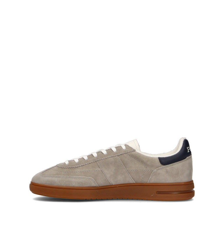 RALPH LAUREN Sneaker uomo grigia in suede