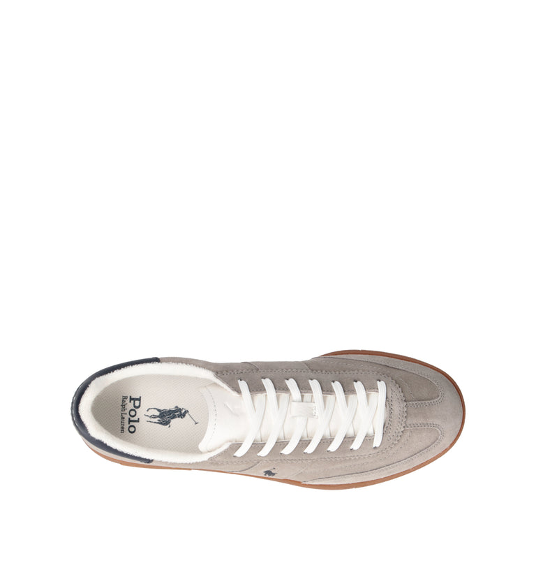 RALPH LAUREN Sneaker uomo grigia in suede