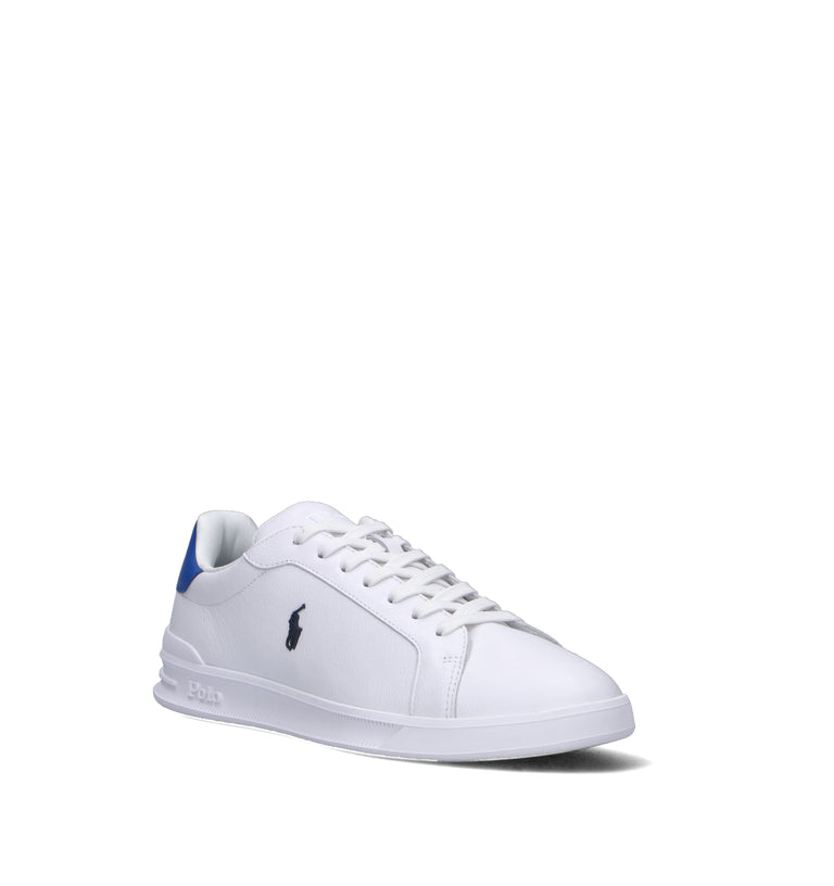 RALPH LAUREN Sneaker uomo bianca in pelle