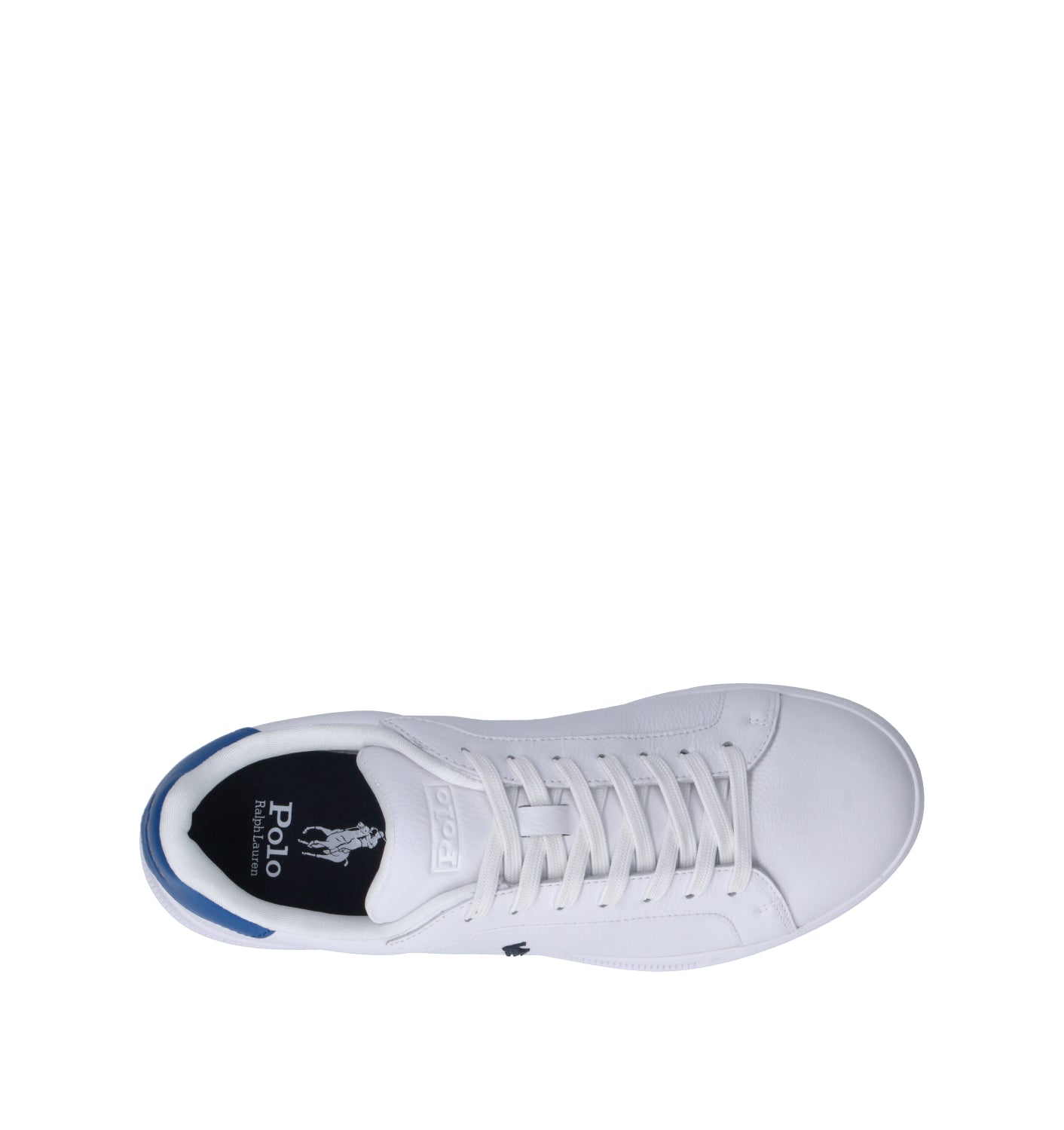RALPH LAUREN Sneaker uomo bianca in pelle