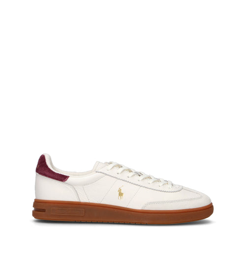 RALPH LAUREN Sneaker uomo bianca in pelle