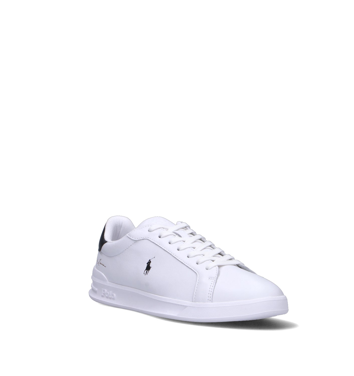 RALPH LAUREN Sneaker uomo bianca in pelle