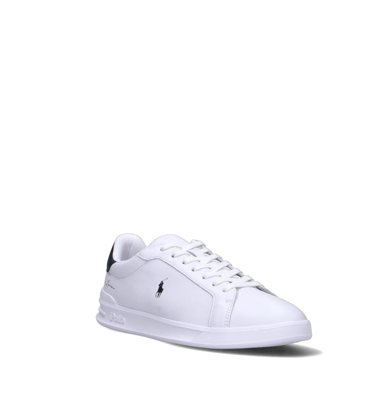 RALPH LAUREN Sneaker uomo bianca in pelle