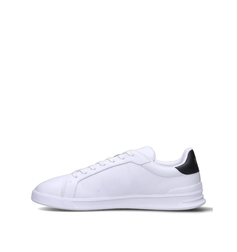 RALPH LAUREN Sneaker uomo bianca in pelle