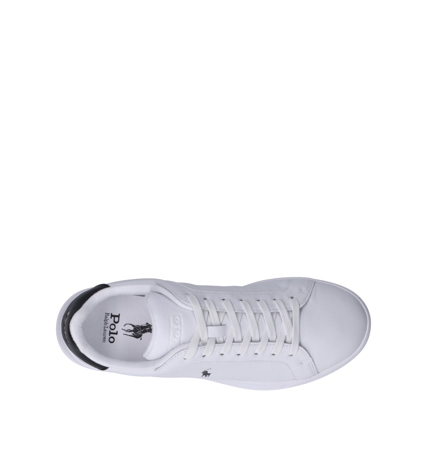RALPH LAUREN Sneaker uomo bianca in pelle