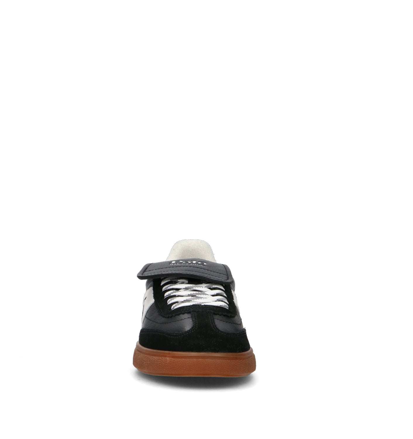 RALPH LAUREN Sneaker donna nera in pelle