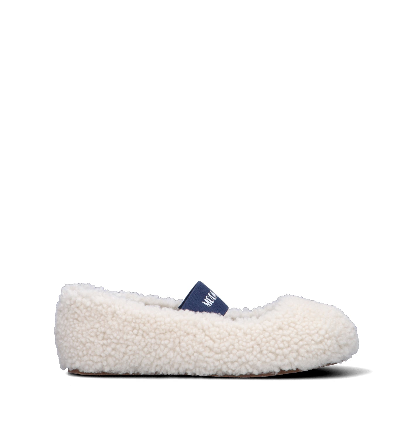 MOON BOOT SHEARLING BALLERINA Ballerina donna bianca in pelliccia