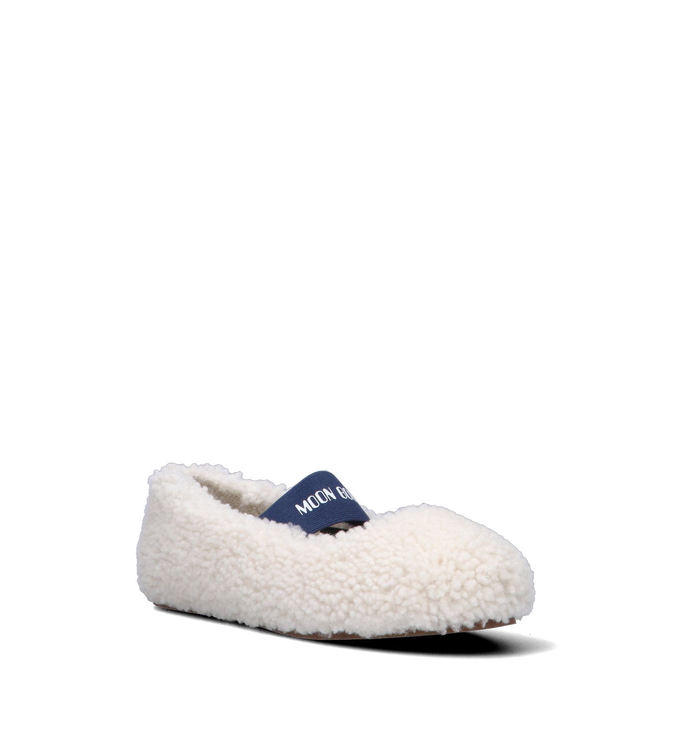 MOON BOOT SHEARLING BALLERINA Ballerina donna bianca in pelliccia