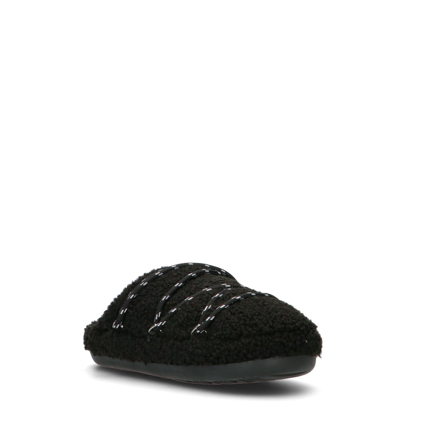 MOON BOOT TEDDY SLIPPER Sabot donna nero