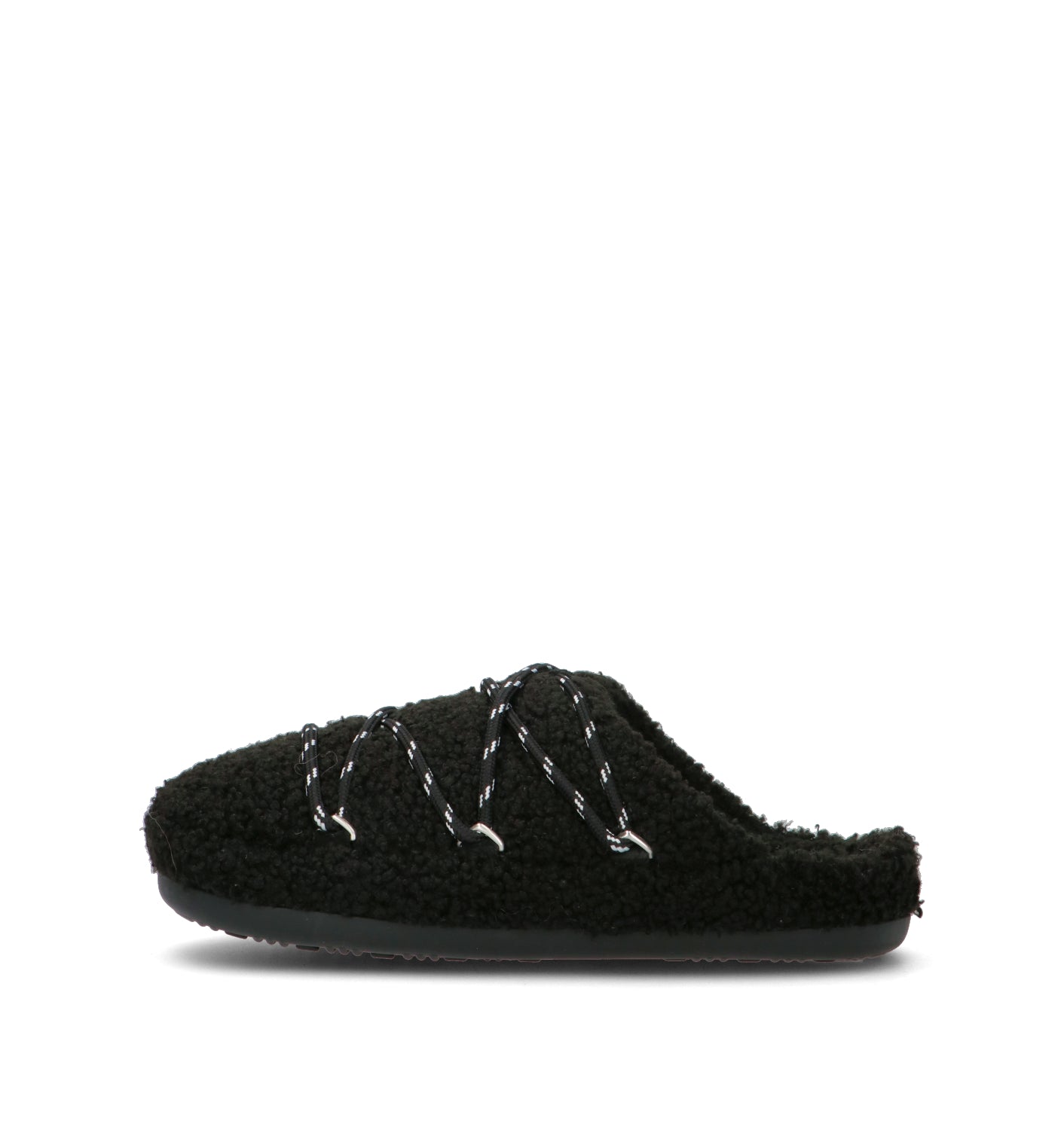 MOON BOOT TEDDY SLIPPER Sabot donna nero