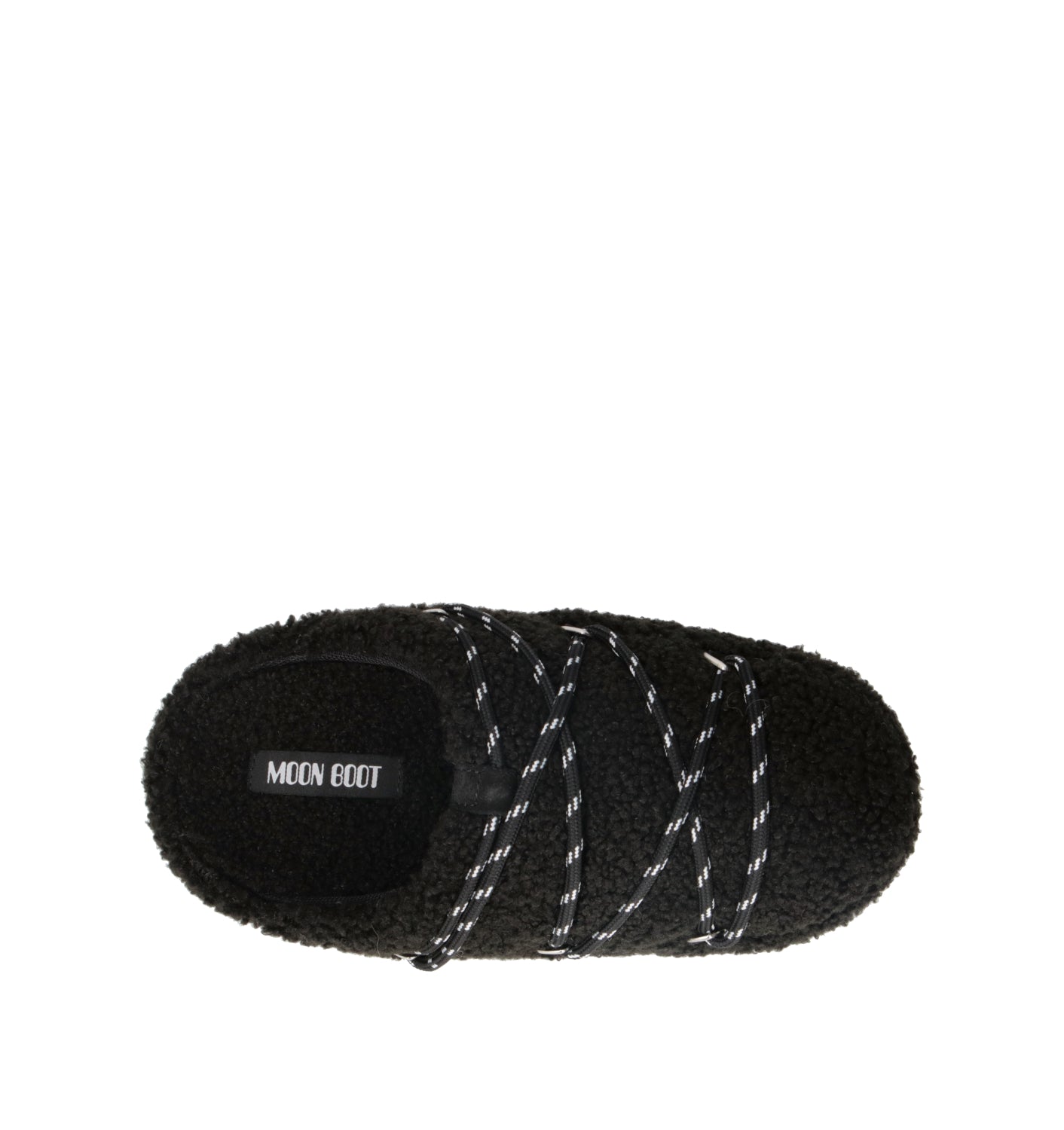 MOON BOOT TEDDY SLIPPER Sabot donna nero