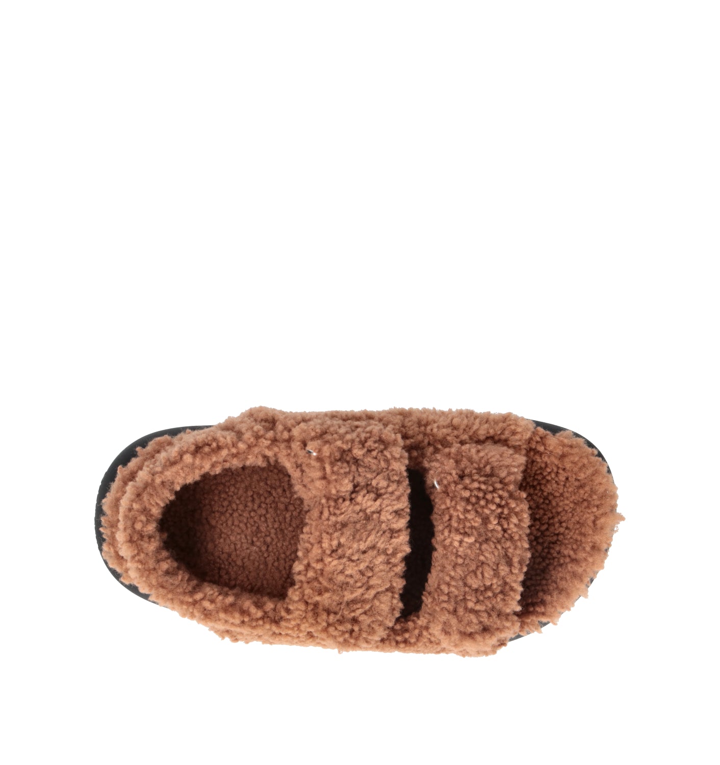 MOON BOOT SHEARLING SANDAL Sandalo donna marrone in pelliccia