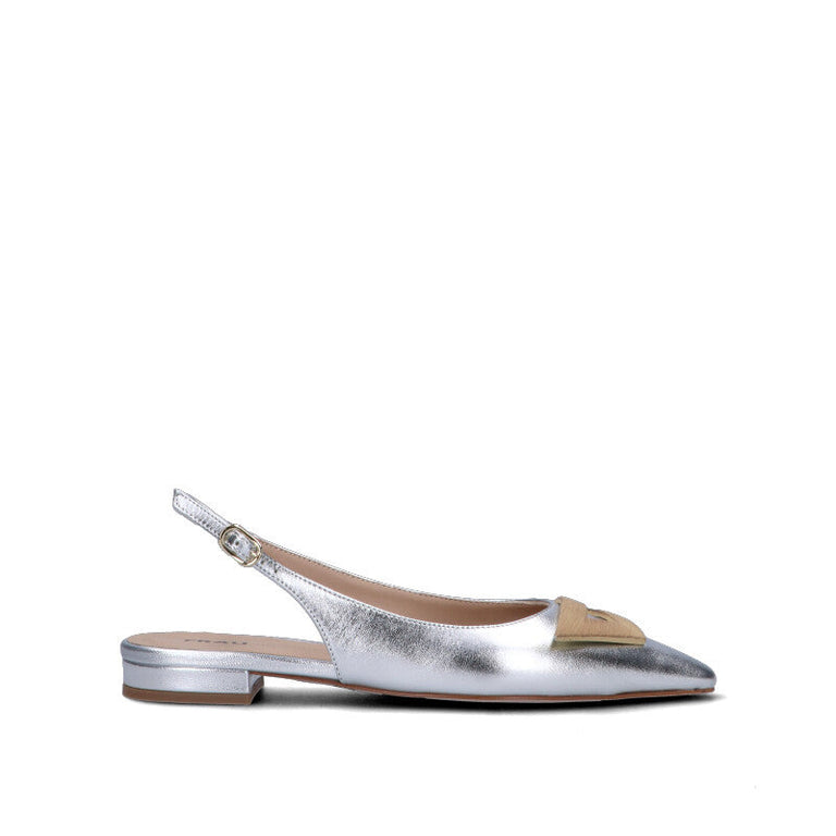 FRAU Slingback donna argento