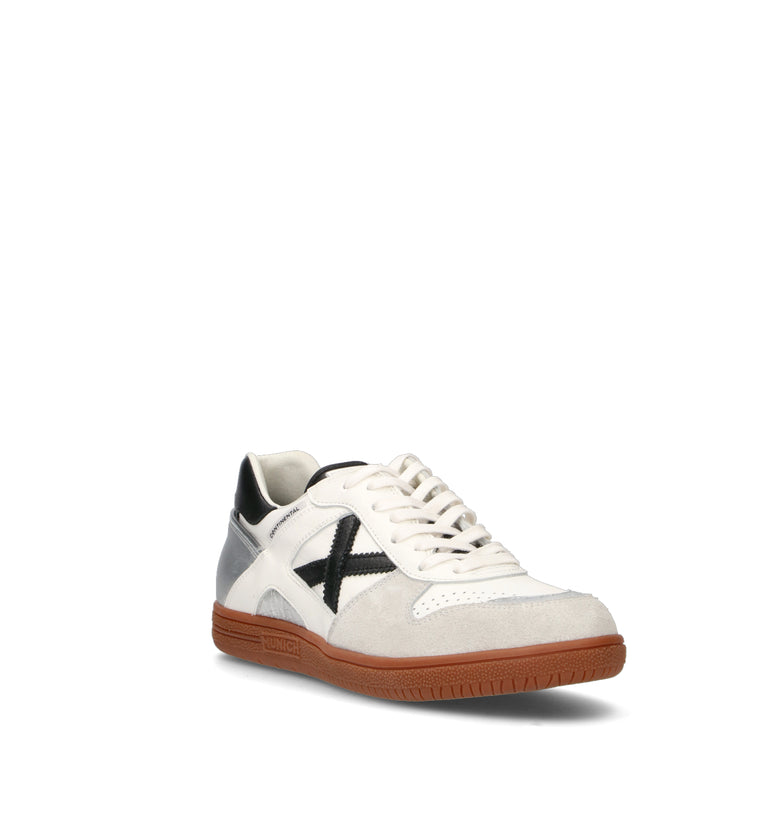 MUNICH CONTINENTAL Sneaker uomo bianca in pelle