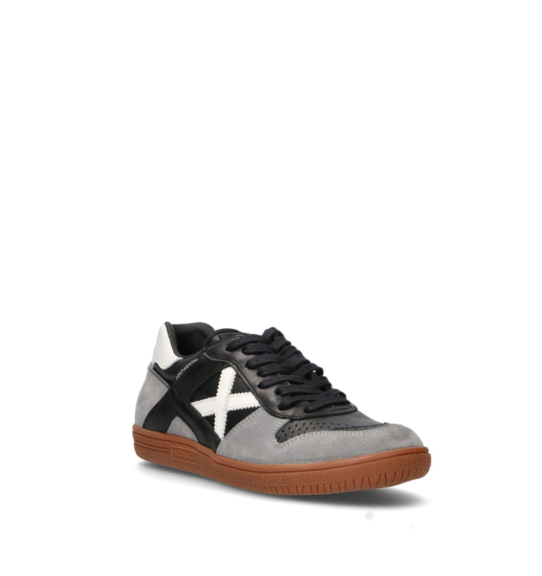 MUNICH CONTINENTAL Sneaker uomo nera in pelle