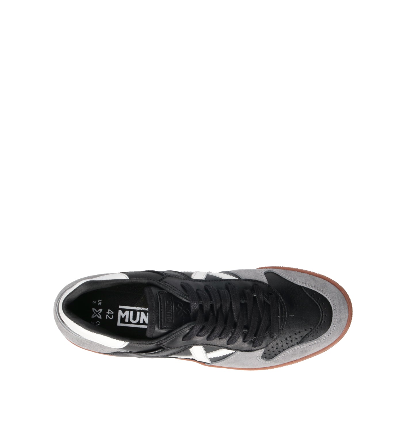 MUNICH CONTINENTAL Sneaker uomo nera in pelle