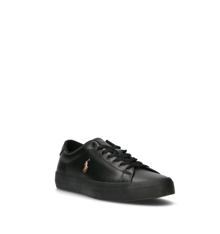 POLO RALPH LAUREN Sneaker uomo nera in pelle
