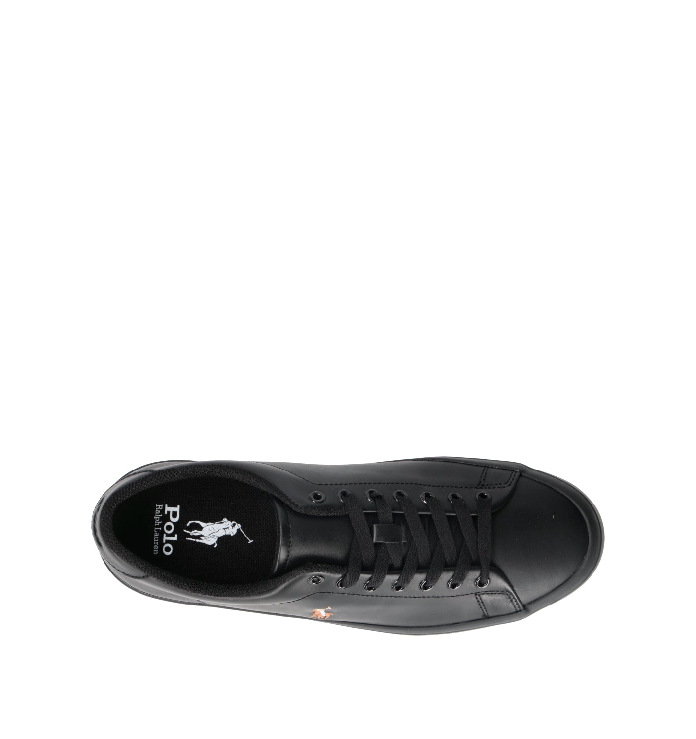 POLO RALPH LAUREN Sneaker uomo nera in pelle