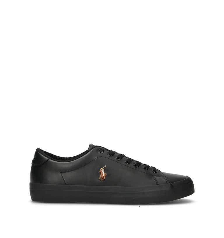 POLO RALPH LAUREN Sneaker uomo nera in pelle