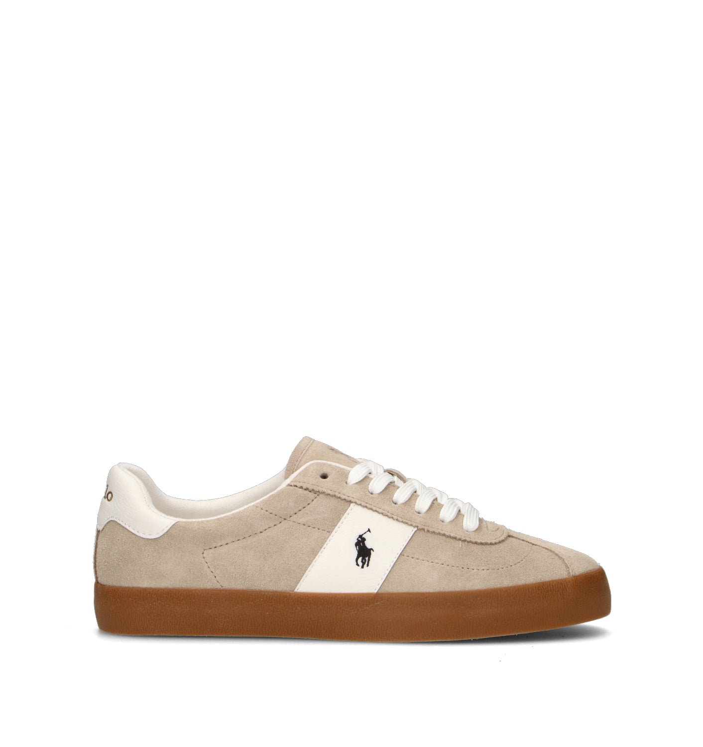 RALPH LAUREN Sneaker uomo beige in suede