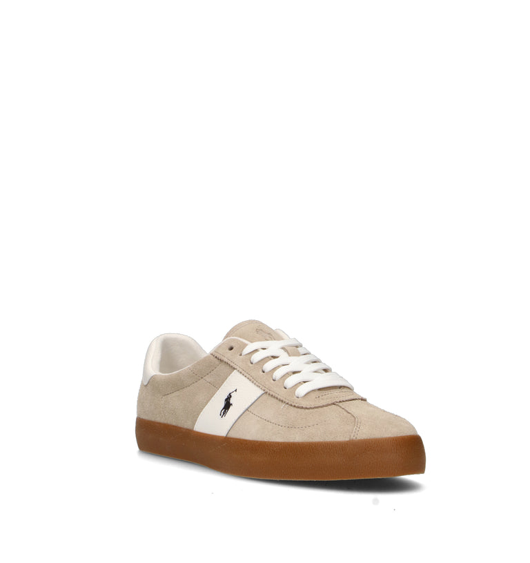 RALPH LAUREN Sneaker uomo beige in suede