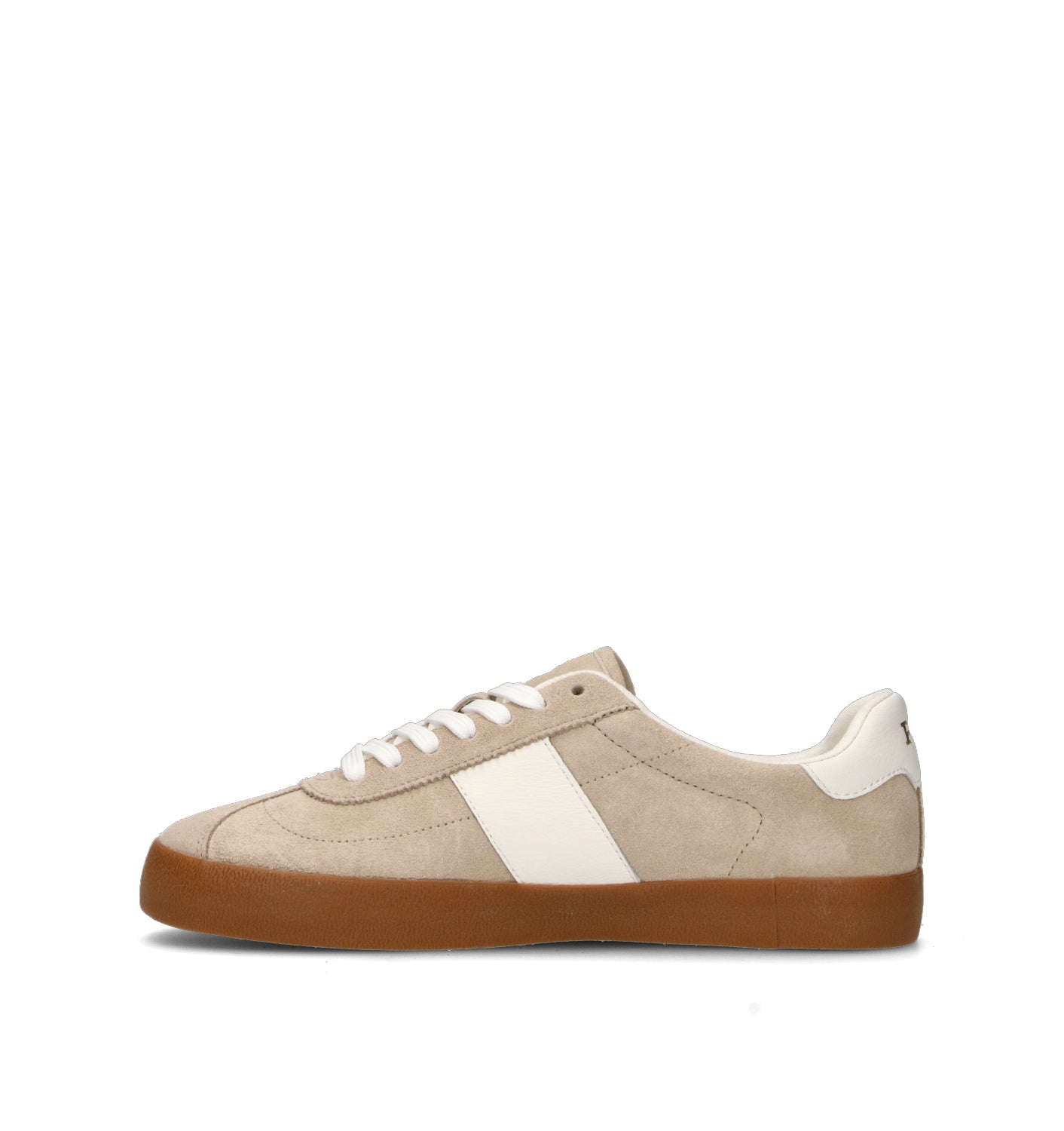 RALPH LAUREN Sneaker uomo beige in suede