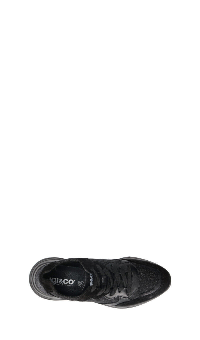 IGI&CO Sneaker donna nera in suede