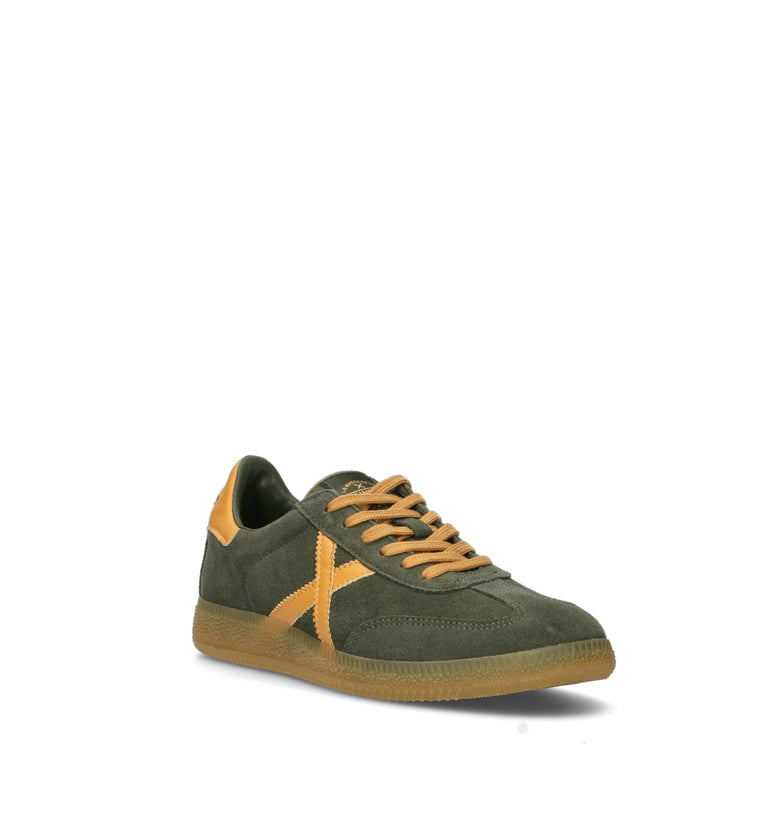 MUNICH BARRU Sneaker uomo militare in suede